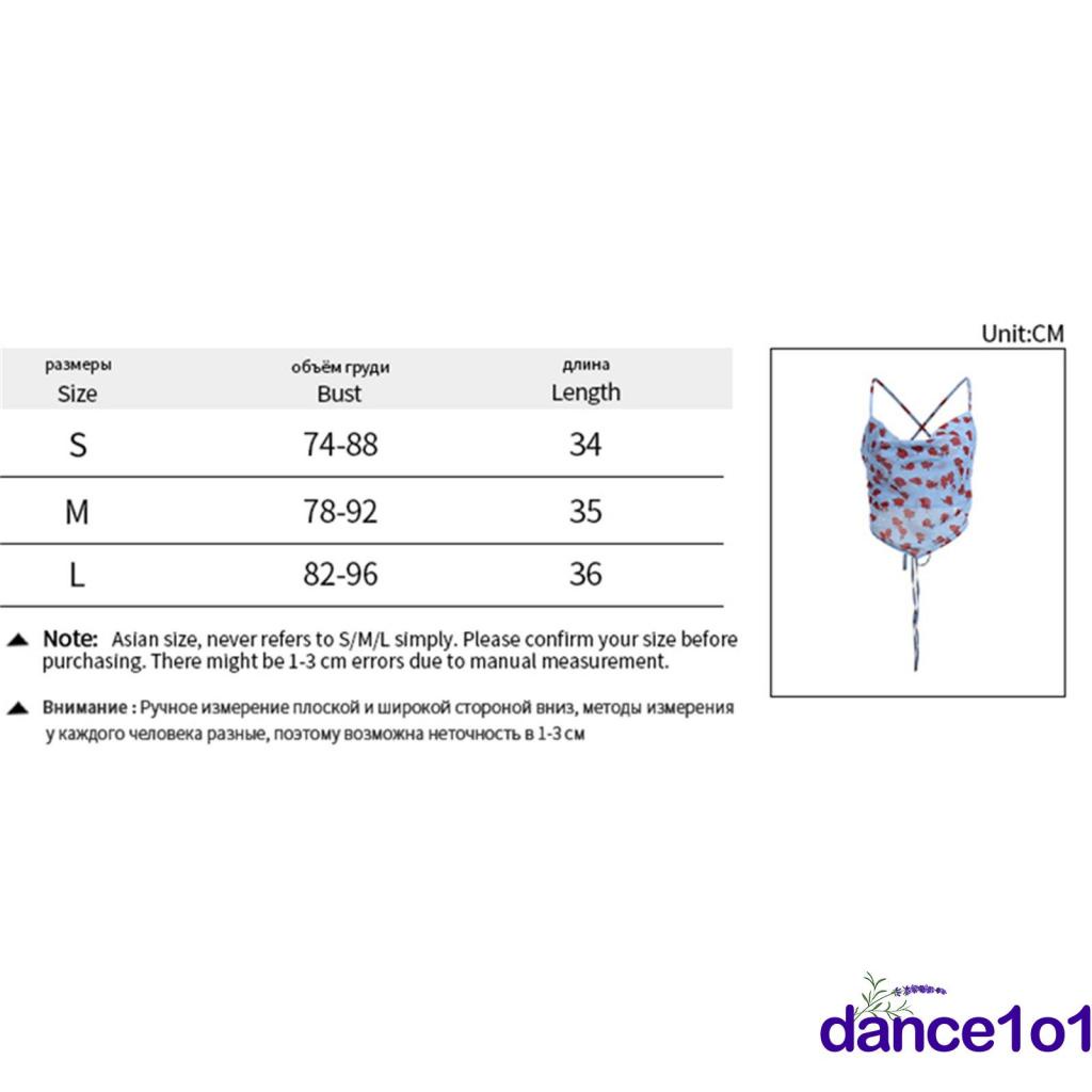 Áo Yếm Hở Lưng In Hoa Màu Xanh Dương Dùng Múa 1O1- Thời Trang Cho Nữ