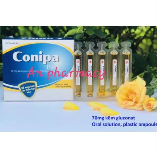 Conipa dung dịch bổ sung kẽm hộp 20 ống 5ml