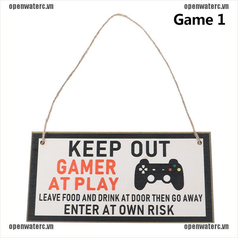 Giấy Dán Tường In Chữ "Keep Out Game"