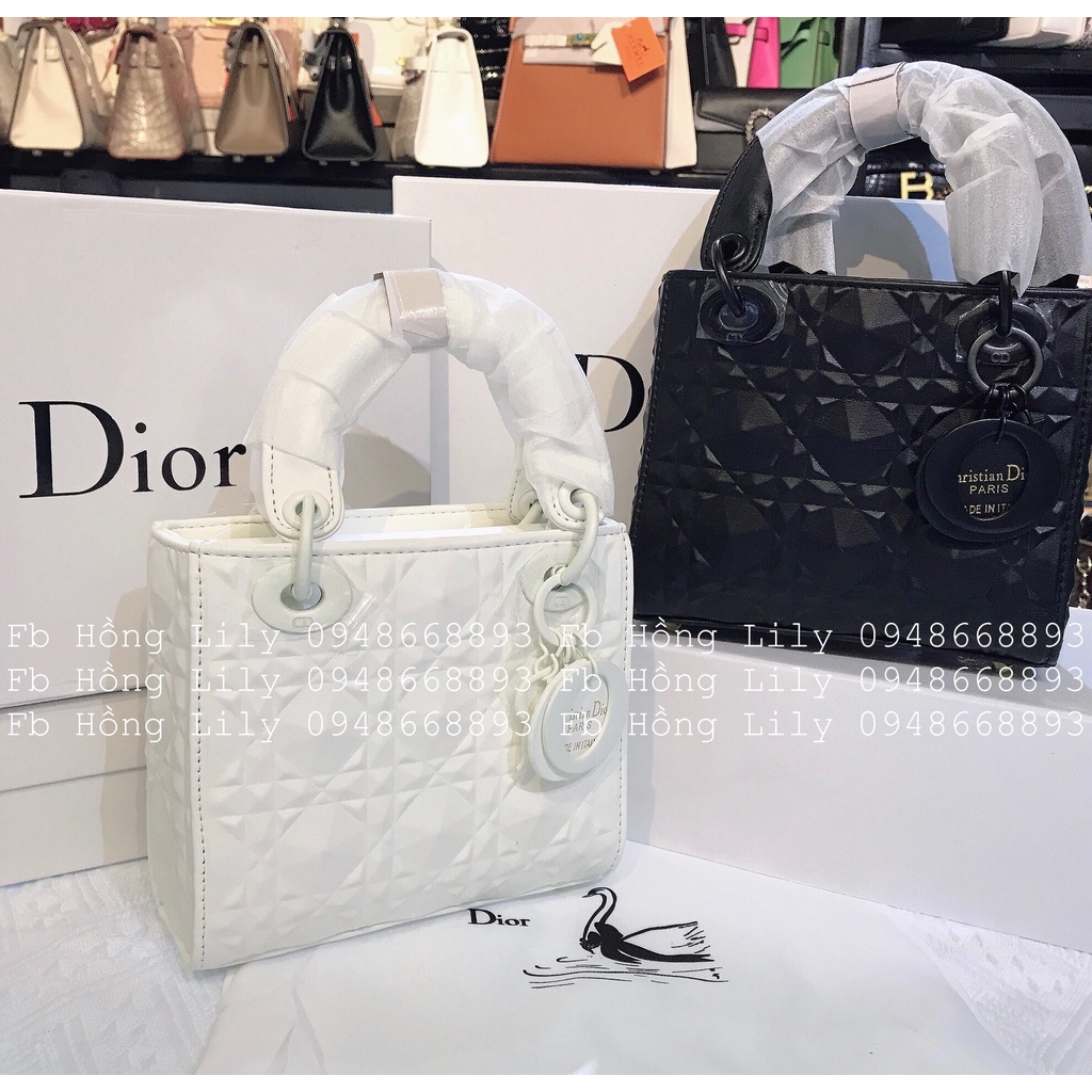 Túi DI OR vân kim cương tang mờ fullbox siêu xinh