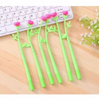 Sét 3 bút bi nước cây lá hoa mực đen