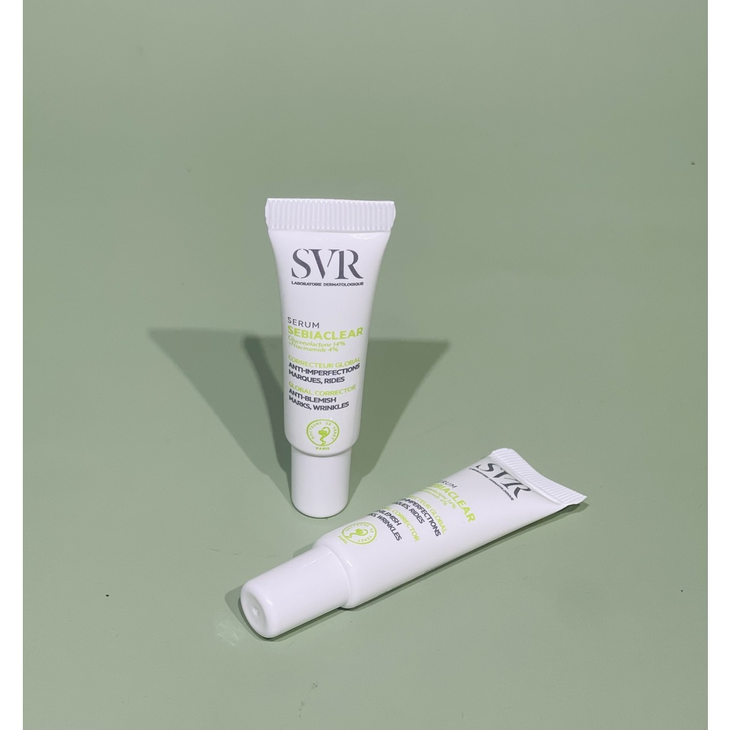 Sample Tinh chất giảm mụn 4% NIACINAMIDE và 14% PHA SVR Sebiaclear Serum