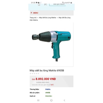 MÁY BẮN BULONG MAKITA NHẬT ĐIỆN 100V