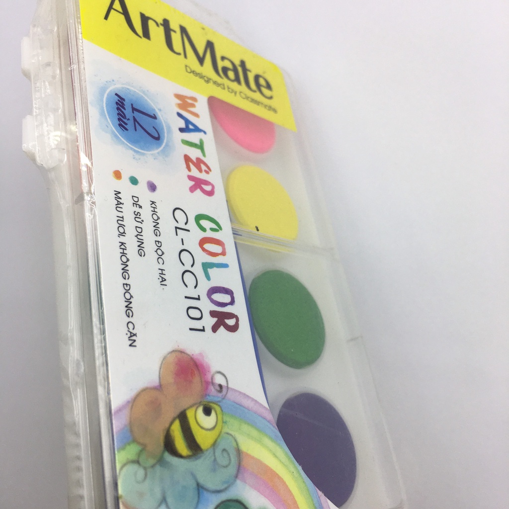Màu nước dạng nén 12 màu ClassMate CL - CC101