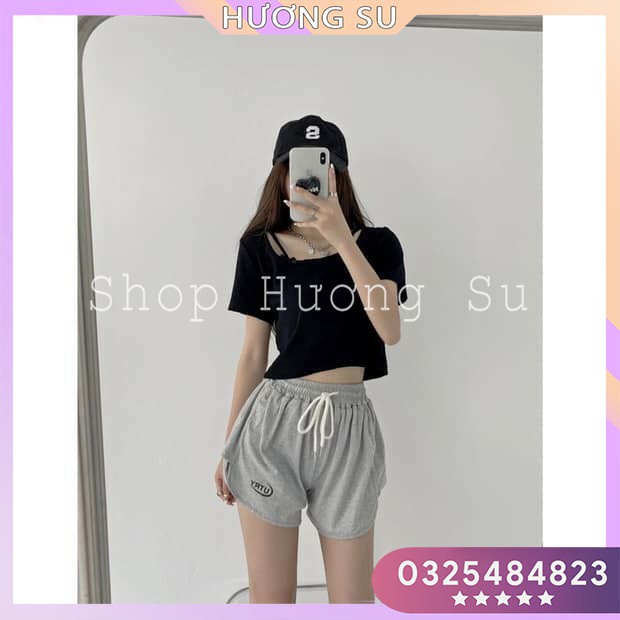 Quần đùi utry cạp chun cho nữ Hương Su (PVN1906)