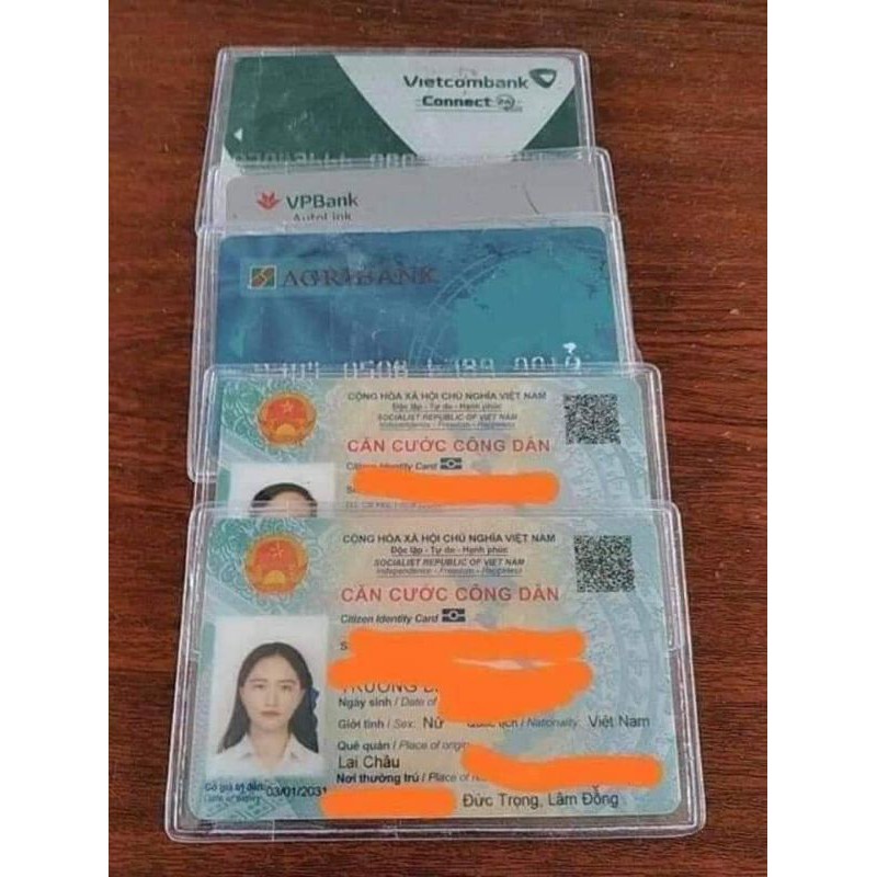 Bọc chứng minh thẻ ngân hàng