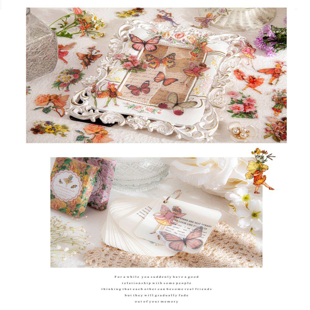 Hộp 45 Miếng Dán PET Chống Thấm Nước Dùng Trang Trí Sổ Tay DIY