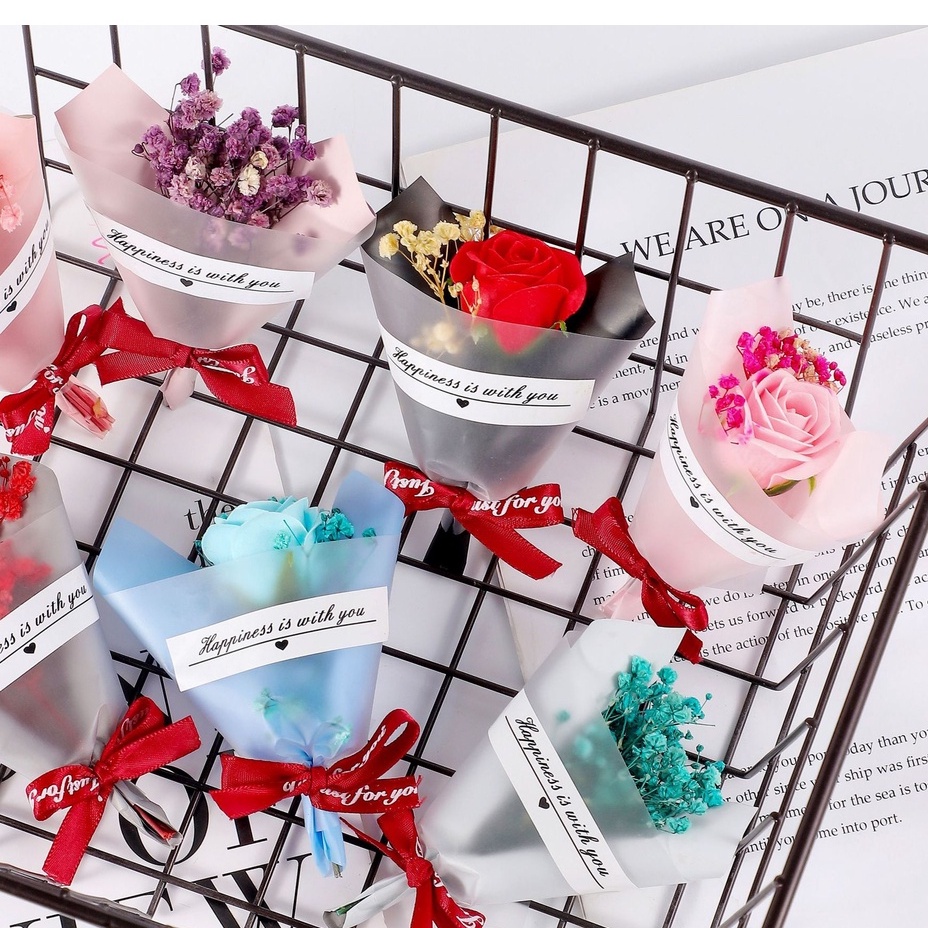 Bó hoa khô mini handmade trang trí hộp quà tặng thiệp decor, quà tặng bạn gái , người yêu dịp lễ , sinh nhật