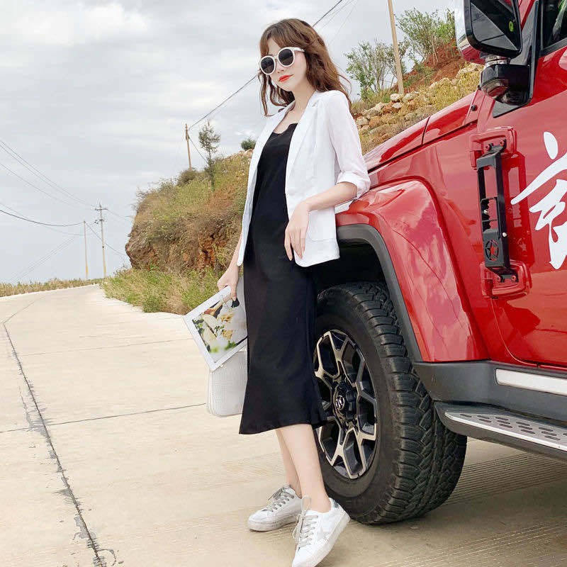 Linen small suit jacket mỏng 2021 Summer plus bộ quần áo cotton và vải lanh cỡ lớn, chống nắng phong cách Hàn Quốc,