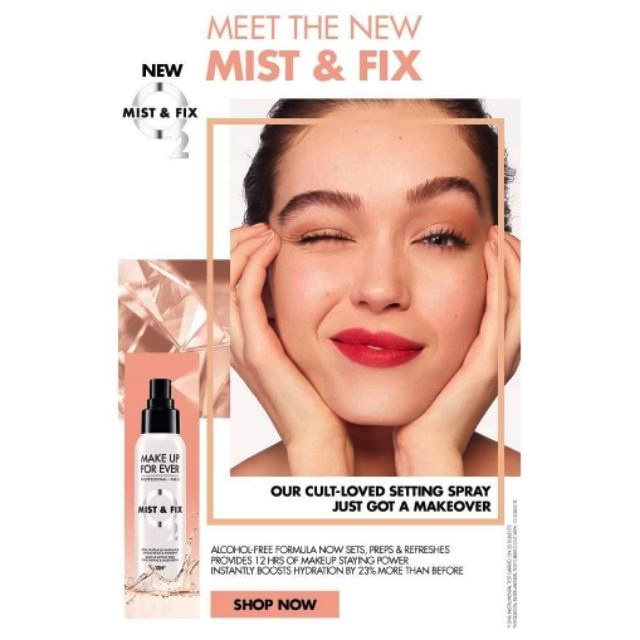 MAKE UP FOR EVER ✨ Xịt giữ makeup Mist & Fix Hydrating Setting Spray
