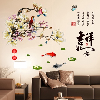 Tranh dán tường phong cảnh mùa xuân KT 130x95cm, Decal phong cảnh đẹp