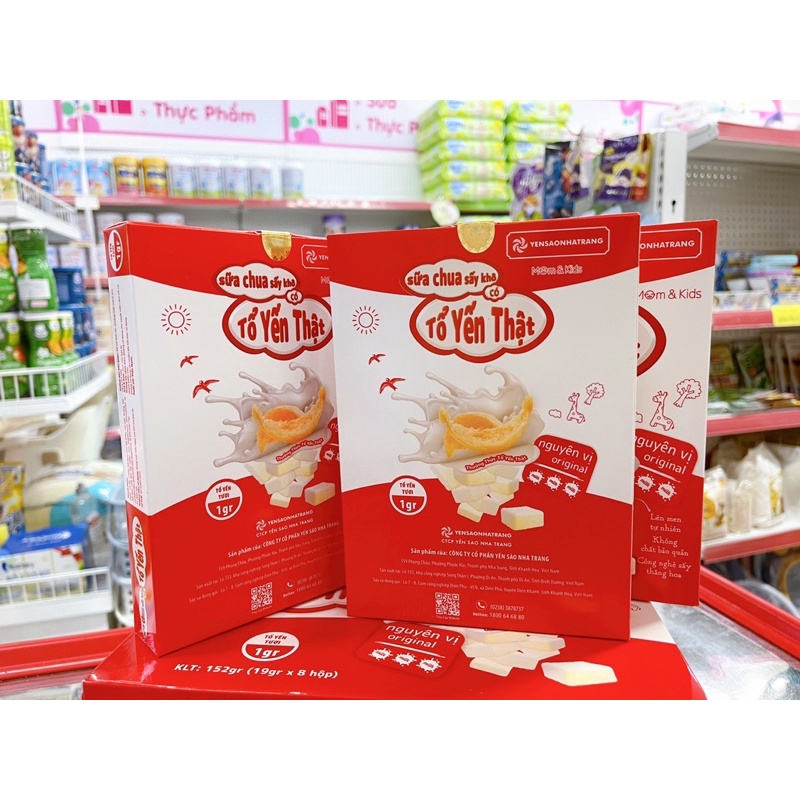 Sữa chua sấy khô tổ yến thật cho bé từ 6m+ date T4/2024