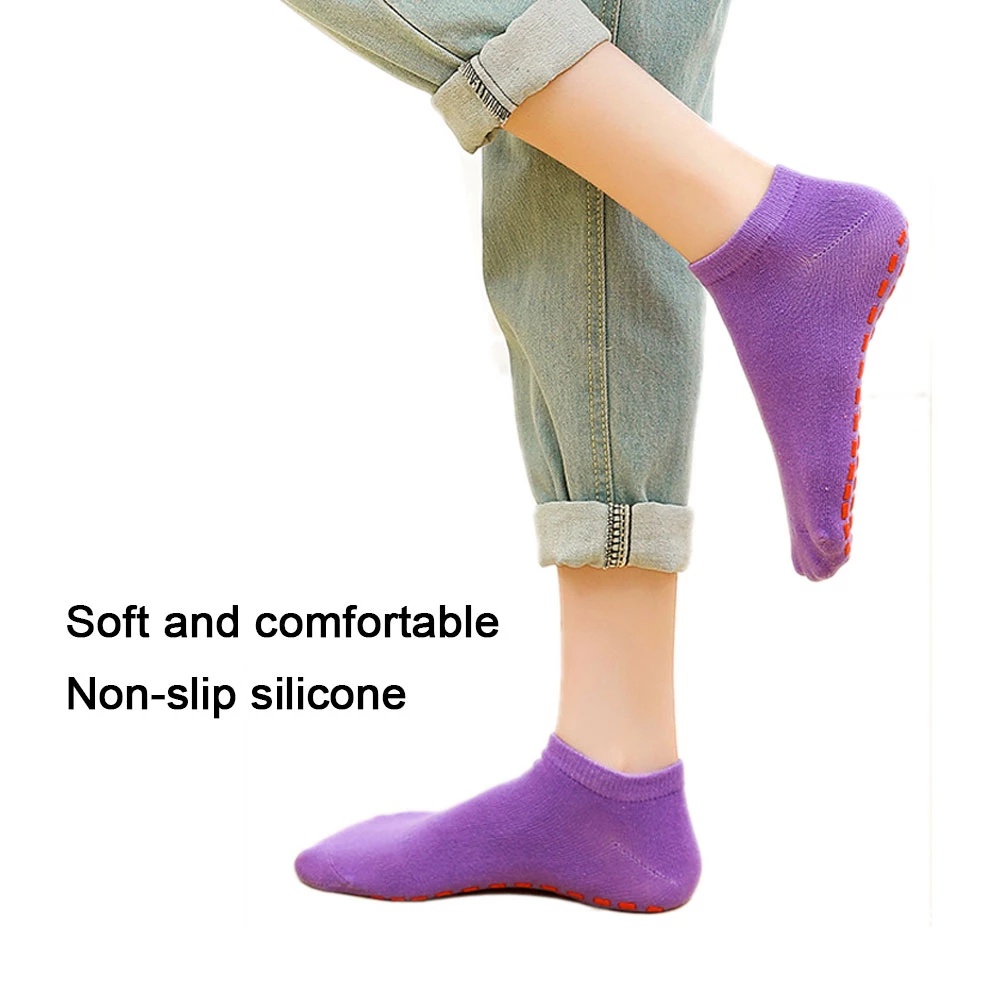 Vớ cotton thể thao co giãn thoáng khí chống trượt dành cho bé