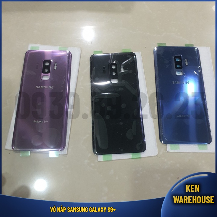 Vỏ nắp lưng điện thoại SAMSUNG Galaxy S9+ S9 Plus có kính camera và sẵn keo hàng linh kiện - KEN warehouse