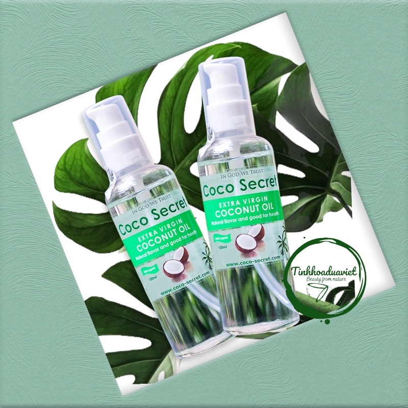 Set 02 chai Dầu dừa nguyên chất Coco Secret 100ml