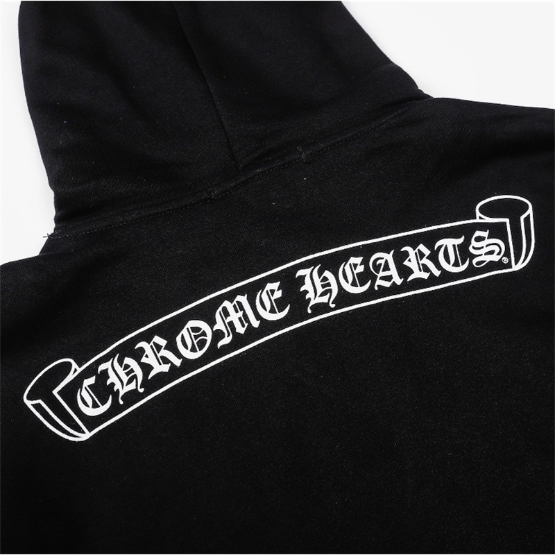 Hàng Có Sẵn Áo Hoodie Thể Thao Cotton Tay Dài In Hình Cánh Tay Hoa Trái Tim Chữ Chrome Cho Cặp Đôi Unisex