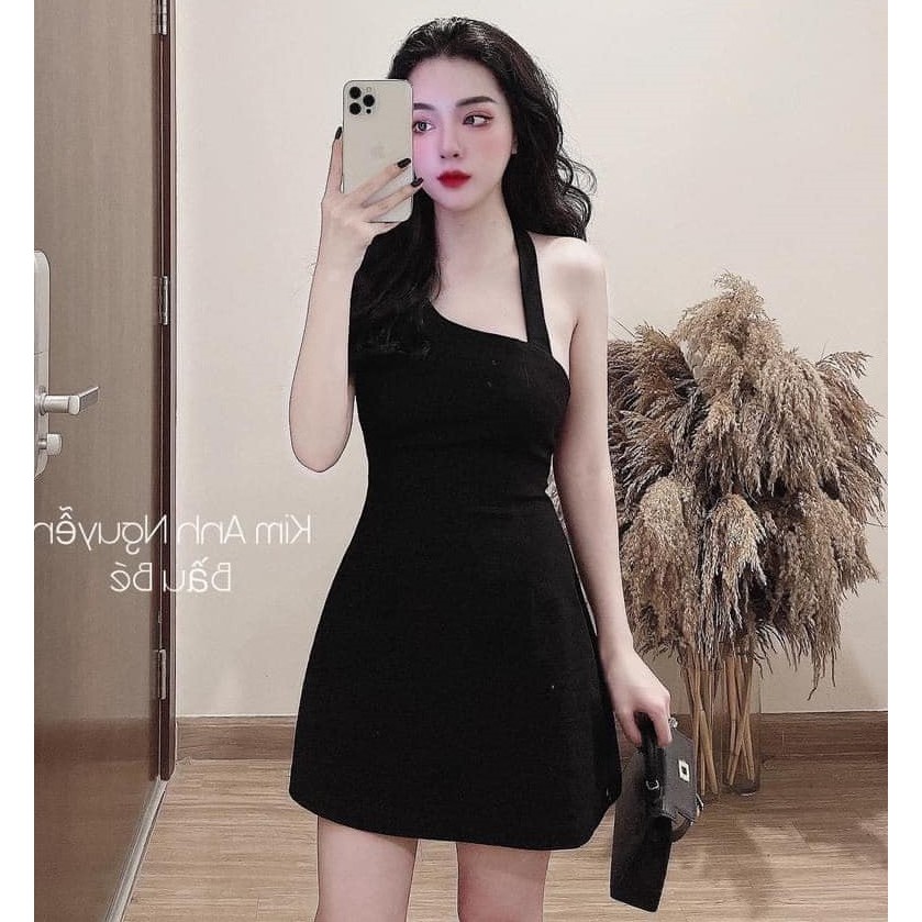 Váy yếm cổ chéo Shynstores hàng thiết kế dáng ôm có size | BigBuy360 - bigbuy360.vn