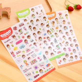 STICKER HÀN QUỐC 6 TỜ