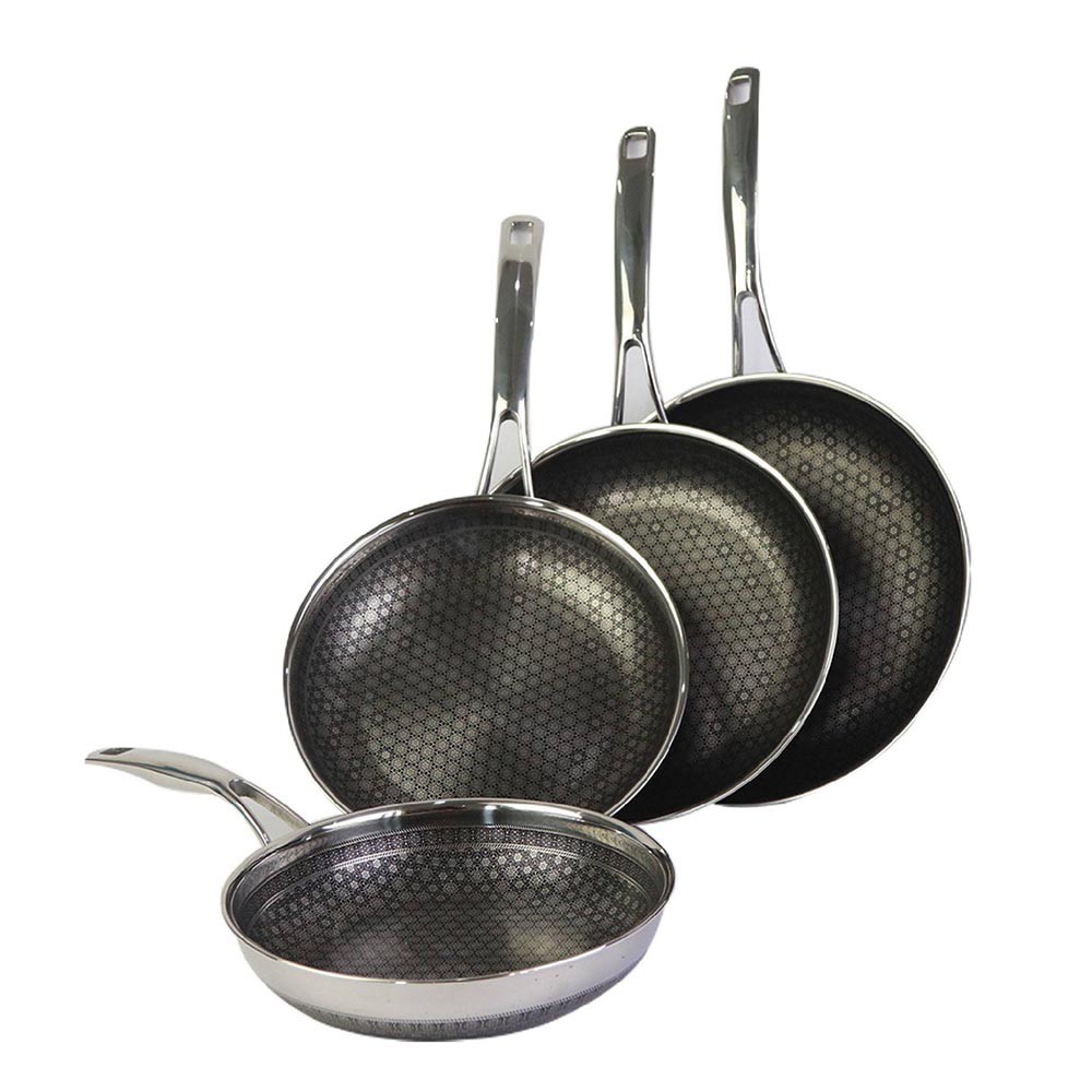 Chảo sâu lòng chống dính 2 mặt Inox 3 lớp đúc liền Kims cook Noon Song 24cm đáy từ - Hàng chính hãng, bảo hành 12 tháng