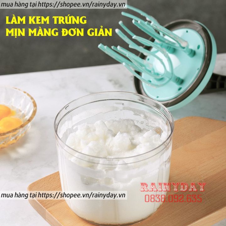 Dụng cụ đánh trứng thủ công, máy đánh trứng bằng tay, đánh kem trứng quay tay trộn bột làm bánh đa năng