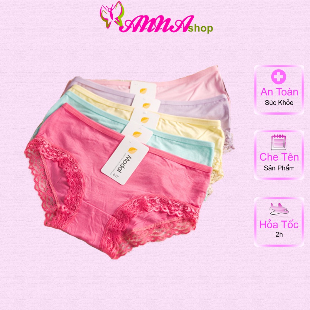 Quần lót cotton dành cho nữ có size XL, trẻ trung, thoải mái, thoát mát (MS 03032) Anna Shop