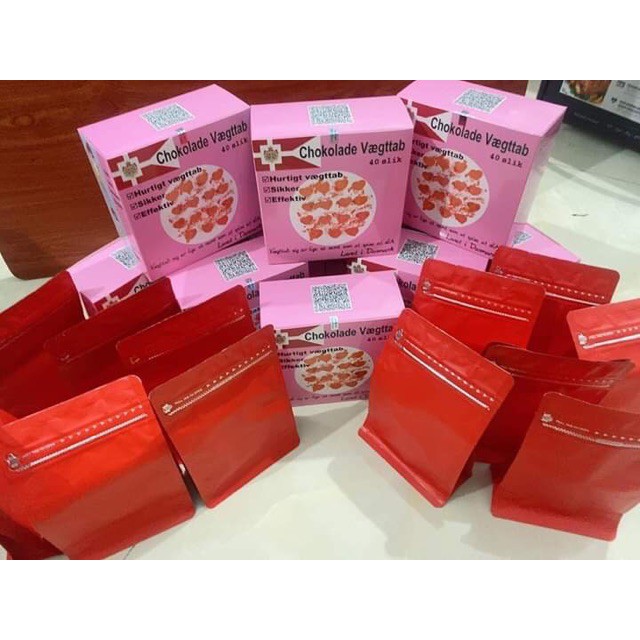 HỘP 40 VIÊN KẸO CHOCOLATE GIẢM CÂN ĐAN MẠCH HỒNG HÀNG MẠNH | BigBuy360 - bigbuy360.vn