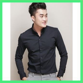 Sơ Mi Nam Cổ Tàu, Dáng Body , Giá Tốt Tận Xưởng Màu Đen Hàng Đẹp