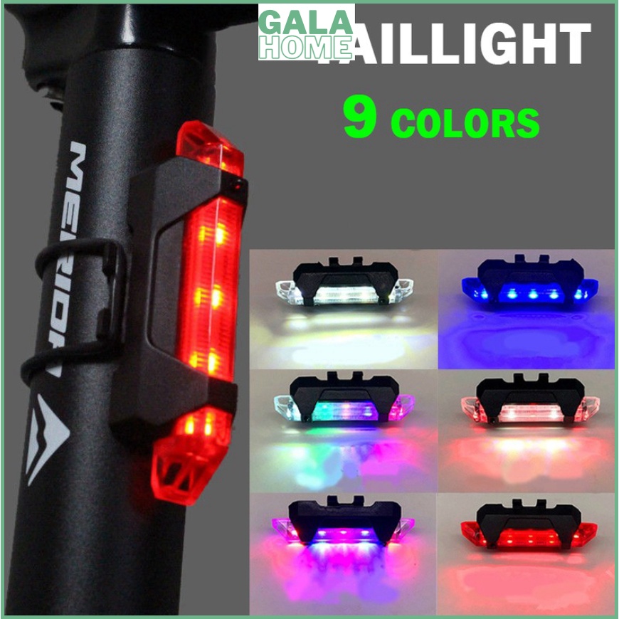 Đèn LED tín hiệu gắn phía sau đuôi xe đạp chuyên dụng tiện lợi GALA HOME