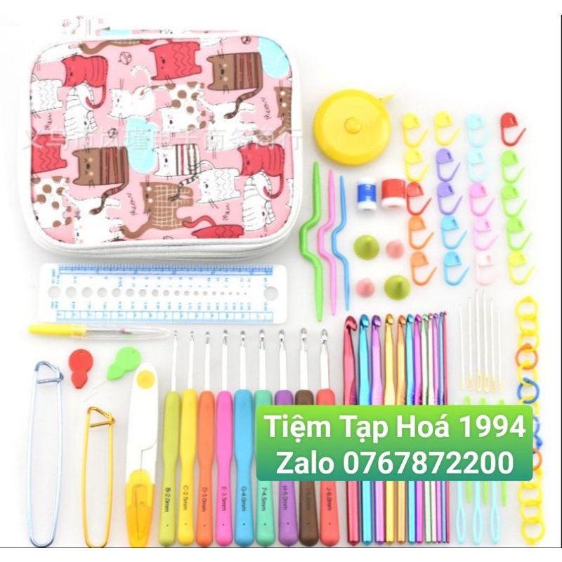 BỘ BÓP MÈO KIM MÓC LEN CAO CẤP - DỤNG CỤ ĐAN MÓC ĐẦY ĐỦ NHƯ HÌNH