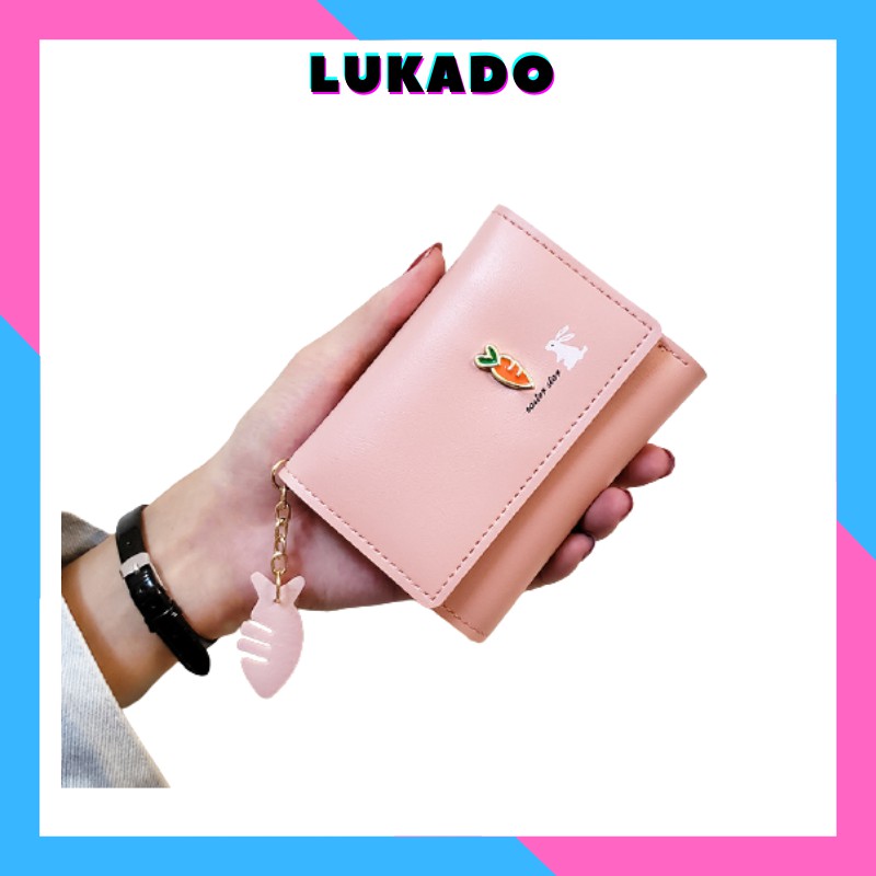 Ví Nữ Mini Cầm Tay Cute Nhỏ Gọn Bỏ Túi Đựng Tiền Nhiều Ngăn Hàn Quốc Đẹp Giá Rẻ Lukado Vn02