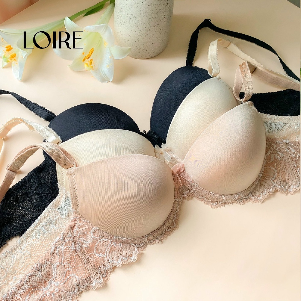 Áo Lót Có Gọng Chân Ren Đệm Dày Push Up Loirechic BRC78