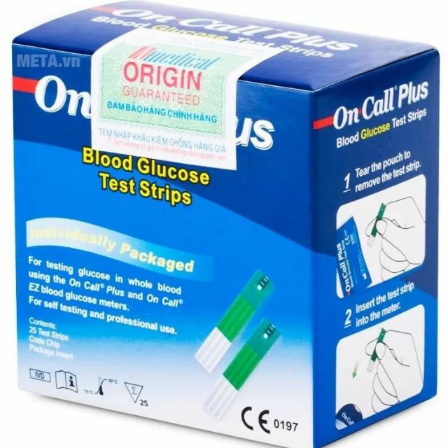 Hộp que thử tiểu đường On Call Plus 50 que
