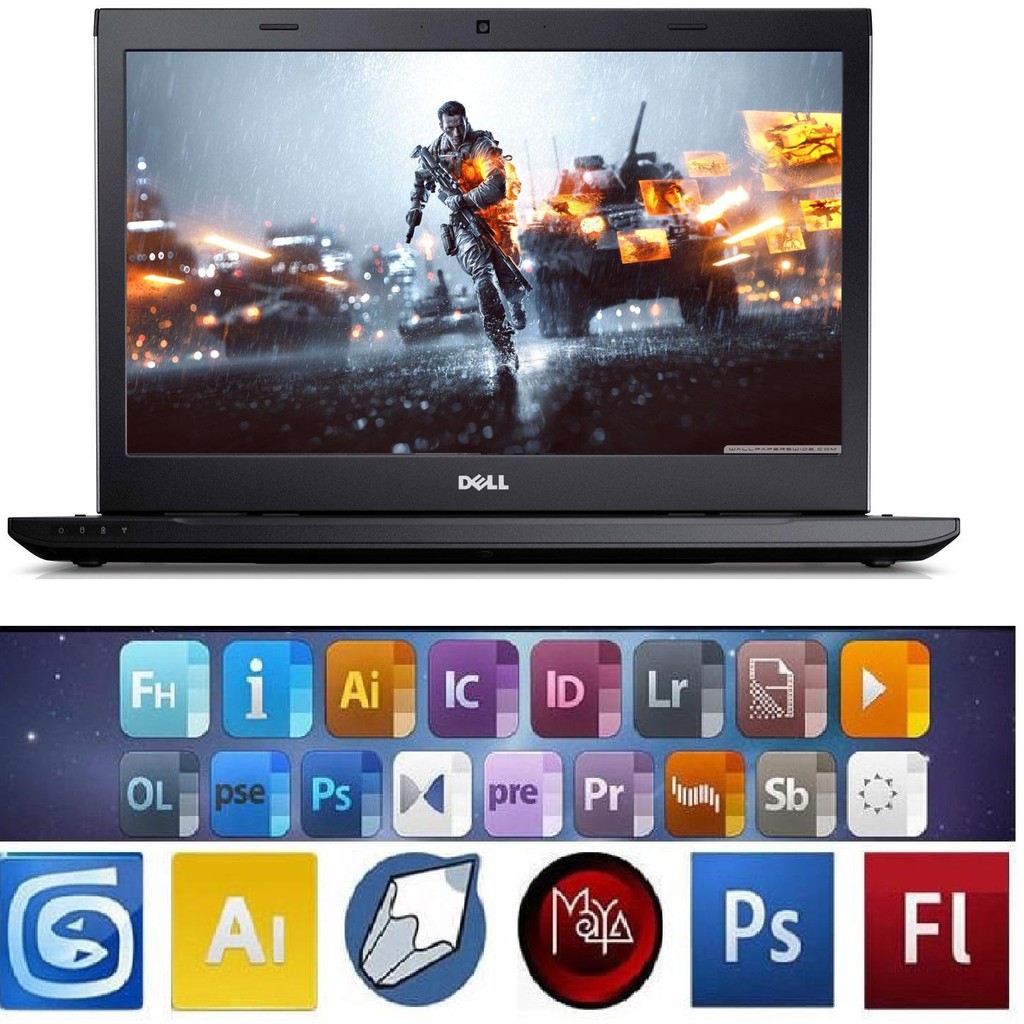 Laptop Dell 3750 Intel i5 8GB SSD128G Hàng nhập Khẩu giá ơi là ơi