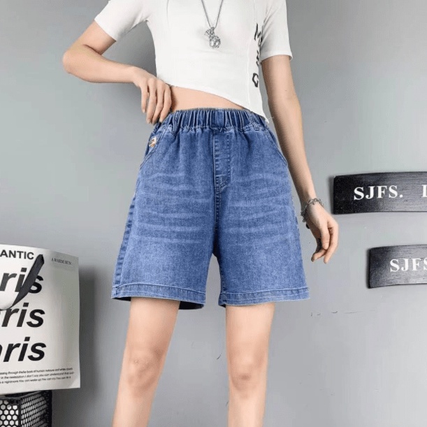 Quần Đùi Nữ, Quần Short Nữ Chất jean Cạp Chun QS24