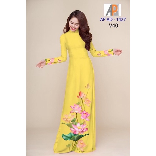 Vải may áo dài hoa sen in 3D.Có clip vải thật