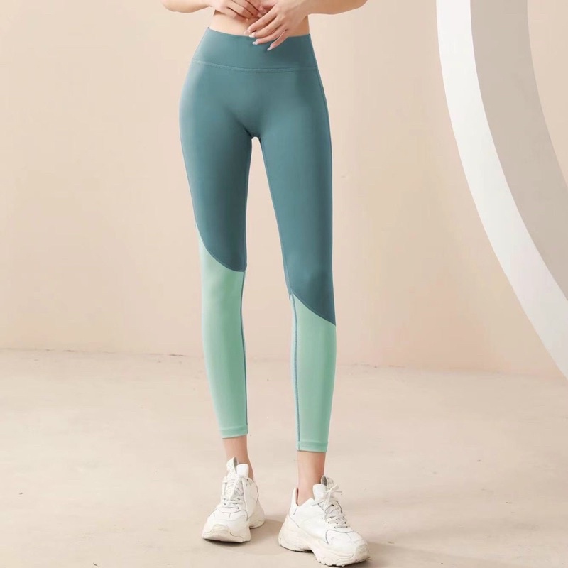Đồ Tập Gym Yoga Tay Ngắn QC Cao Cấp, Set Áo Croptop Mút Ngực Kèm Quần Dài Chun Mông Đủ Màu - OS017