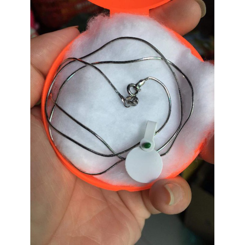 Dây mì bạc ý xi bạch kim 2 lớp