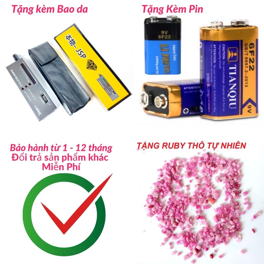 Máy đo độ cứng đá bút thử đá quý JSP phân biệt đá kèm pin và quà tặng ruby thô test bút thử kim cương.