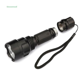 Green❤ Rechargeable 5000lm C8 Q5 18650 LED Flashlight High Brightness 5 Modes Torch