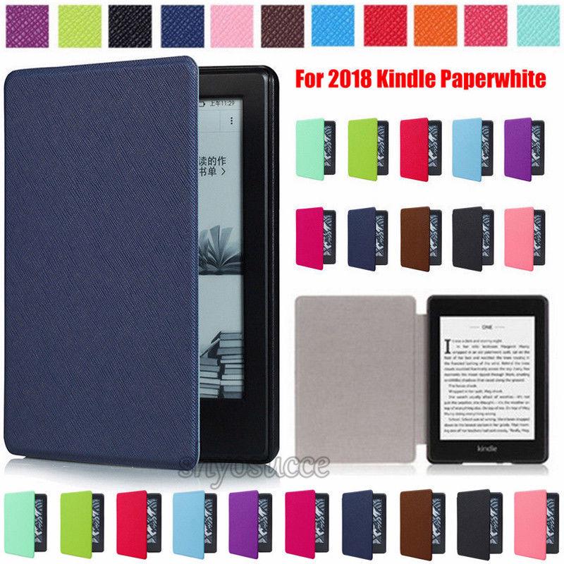 Smart cover case for 2018 new Amazon kindle paperwhite 4 10th e-reader ultra slim case New kindle paperwhite 4 cover
