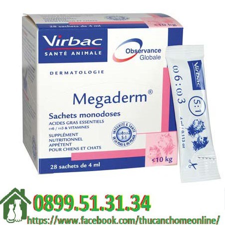 MEGADERM Gel ăn dinh dưỡng cho chó mèo 1 góI