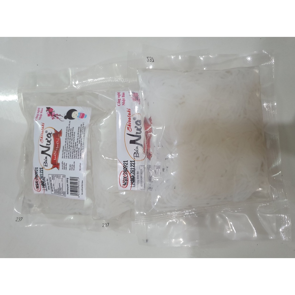 Combo 5 Gói Bún Nưa Cuộn Keto Das Vị Nguyên 100g - Gói nhỏ dễ sử dụng