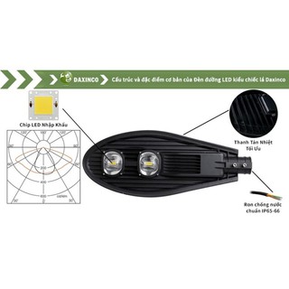 ĐÈN ĐƯỜNG HÌNH CHIẾC LÁ CÔNG SUẤT 100W