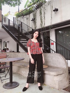 ÁO PEPLUM HOA XOÈ