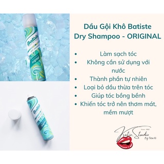 Dầu gội khô Batiste - sạch dầu phồng tóc