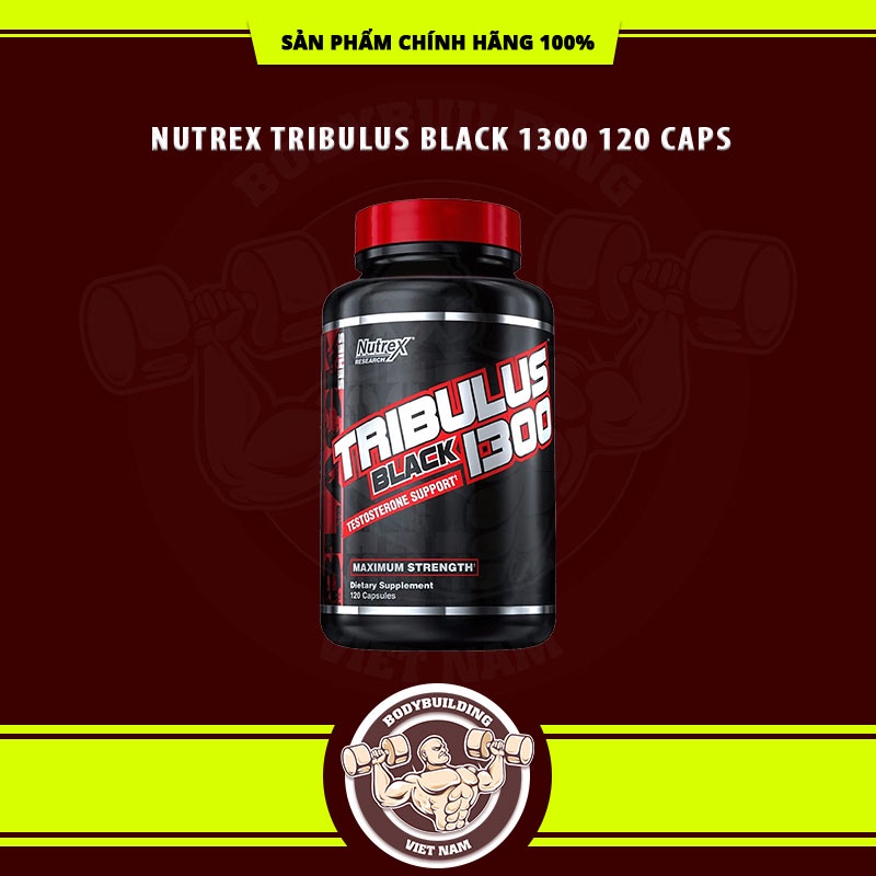Viên Tribulus Tăng Testosteron Cho Người Tập Gym Nutrex Tribulus Black (120 viên)