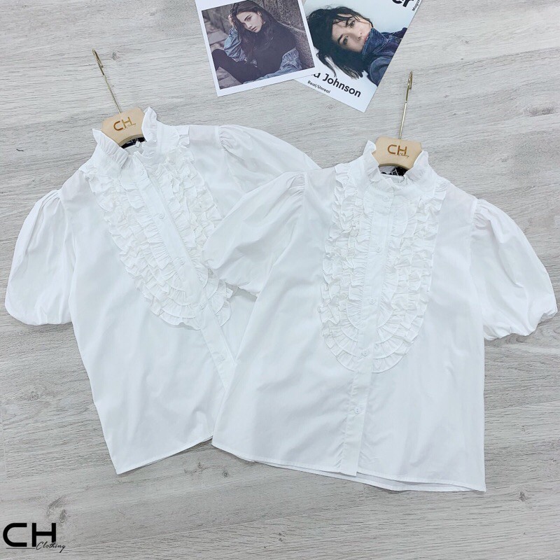 Áo sơ mi nhiều tầng bèo TT12