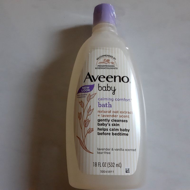 Hsd 7.2023.KEM DƯỠNG THỂ CHO BÉ / TẮM LAVENDER Aveeno Baby Calming Comfort Moisturizing Lotion532ml.mẫu mới