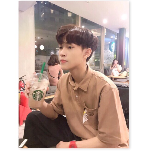 áo thun unisex form rộng tay lỡ có cổ siêu cá tính