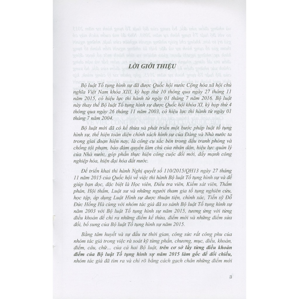 Sách - So Sánh Bộ Luật Tố Tụng Hình Sự Năm 2003 Với Bộ Luật Tố Tụng Hình Sự Năm 2015 | BigBuy360 - bigbuy360.vn